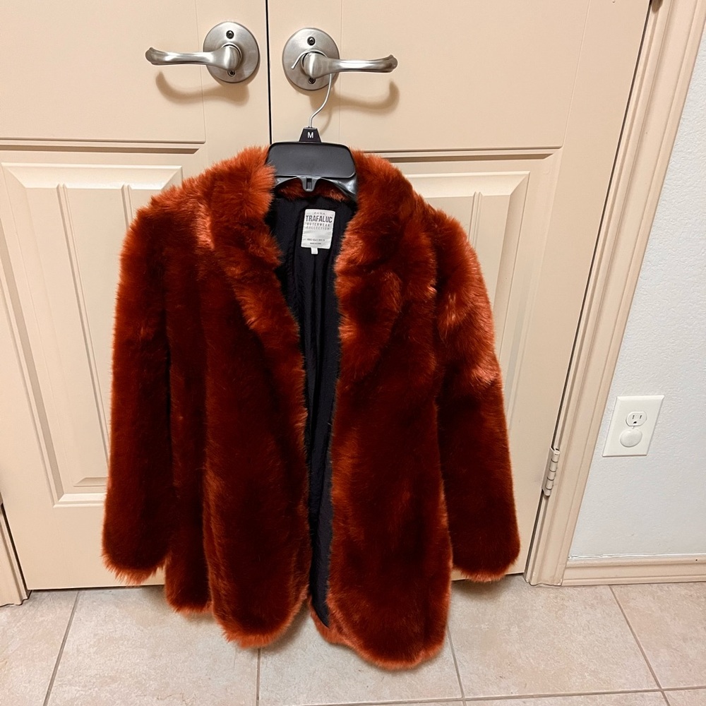 Zara Teddy Jacket in Warm Brown
